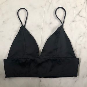 LUX LA Silky Emerald Bralette Top